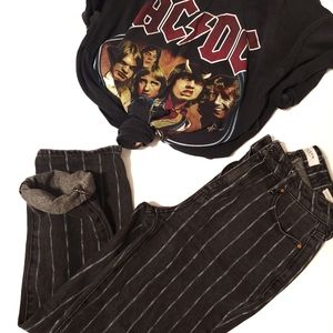 PacSun Striped Mom Jeans